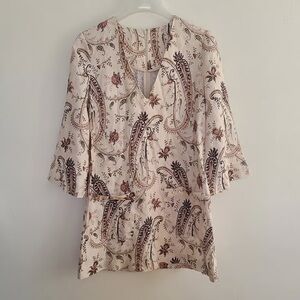 Zimmermann Cream Paisley Tunic